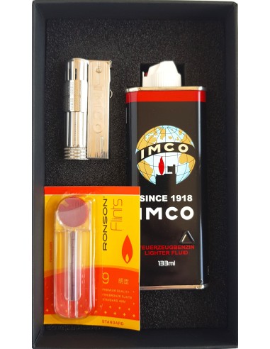 IMCO zestaw podarunkowy: benzyna + kamienie + zapalniczka Imco 6700 Logo